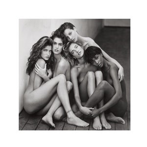Vintage Photography,&#39;Stephanie, Cindy, Christy, Tatjana, Naomi&#39;, Bathroom Wall Decor,NO Frame