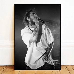 Post Malone Wall Art Canvas Painting Poster, Bathroom Wall Decor,NO Frame