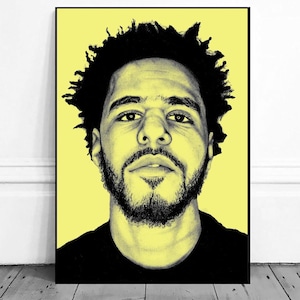 J Cole Poster Wall Art Canvas Painting Poster, Bathroom Wall Decor,NO Frame