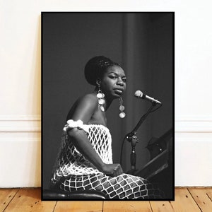 Nina Simone Wall Art Canvas Painting , Bathroom Wall Decor,NO Frame