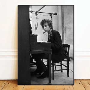 Bob Dylan Wall Art Canvas Painting Poster, Bathroom Wall Decor,NO Frame