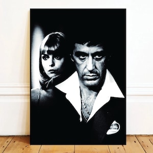 Al Pacino Scarface Tony Montana Wall Art Canvas Painting Poster, Bathroom Wall Decor,NO Frame