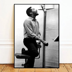 Sam Cooke Wall Art Canvas Painting Poster, Bathroom Wall Decor,NO Frame
