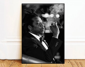 JAY-Z Wall Art Canvas Painting Poster, Bathroom Wall Decor,NO Frame