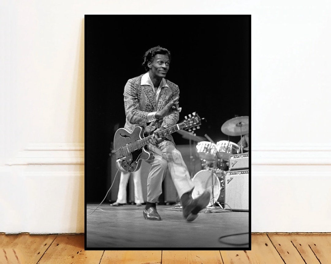 chuck-berry-wall-art-canvas-painting-bathroom-wall-decor-no-frame-etsy