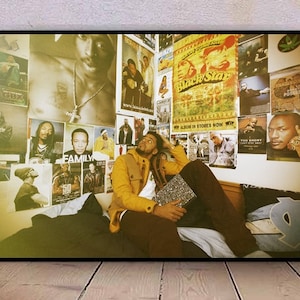 J Cole Wall Art Canvas Painting Poster, Bathroom Wall Decor,NO Frame