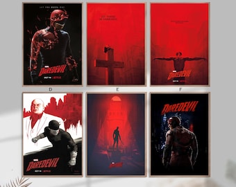 Póster de la película Daredevil 2015, póster decorativo para el hogar en lienzo (sin marco).