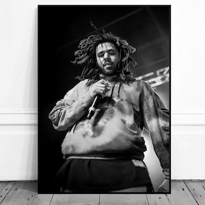 J Cole Poster Wall Art Canvas Painting Poster, Bathroom Wall Decor,NO Frame