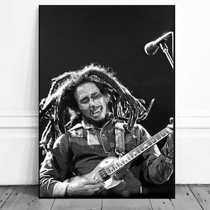 Bob Marley Poster Wall Art Canvas Painting Poster, Bathroom Wall Decor,NO Frame