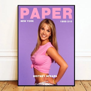 Britney Spears music Wall Art Canvas Painting Poster, Bathroom Wall Decor,NO Frame
