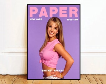 Britney Spears music Wall Art Canvas Painting Poster, Bathroom Wall Decor,NO Frame