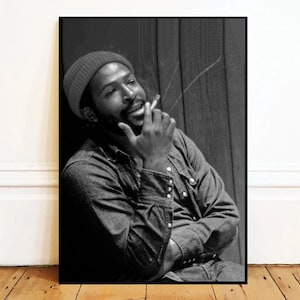Marvin Gaye Wall Art Canvas Painting Poster, Bathroom Wall Decor,NO Frame