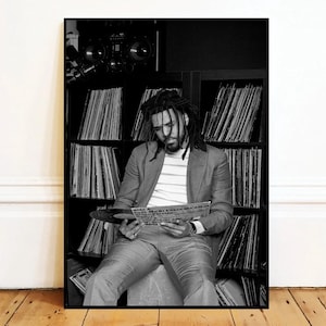 J Cole music Wall Art Canvas Painting Poster, Bathroom Wall Decor,NO Frame