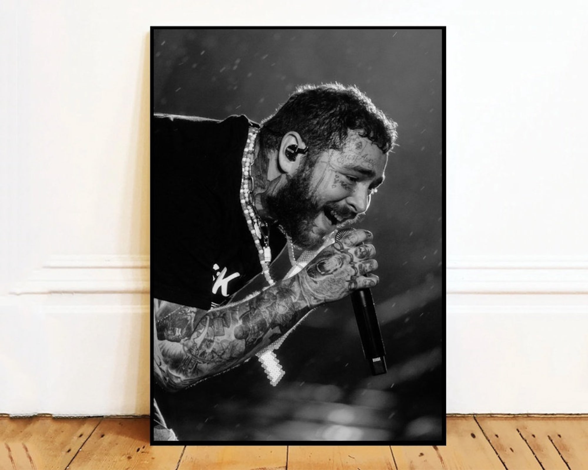 Discover Post Malone Wall Art Canvas Painting Poster, Bathroom Wall Decor,NO Frame