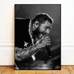 Post Malone Wall Art Canvas Painting Poster, Bathroom Wall Decor,NO Frame