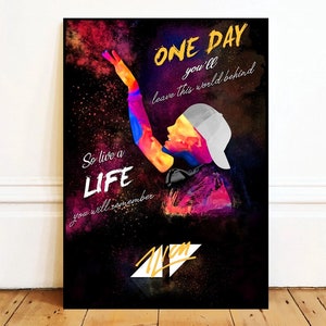 Avicii music Wall Art Canvas Painting Poster, Bathroom Wall Decor,NO Frame