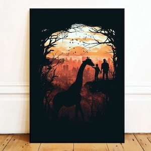 Der letzte von uns Wand Kunst Leinwand Gemälde Poster, Badezimmer Wand Dekor, ohne Rahmen