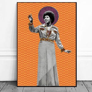Póster de Aretha Franklin, lienzo para pared, decoración de baño, sin marco
