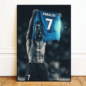 Cristiano Ronaldo,Wall Art Canvas Painting Poster, Bathroom Wall Decor,NO Frame