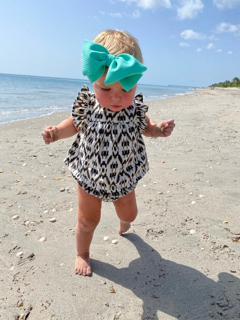 headwrap Spearmint bow top knot
