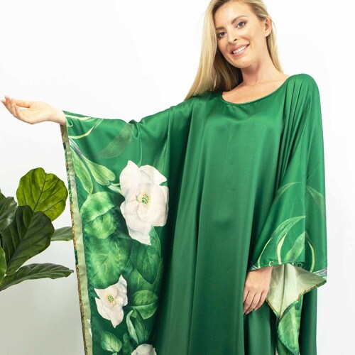 Silk Kaftan Dress Silk Kimono Robe for 