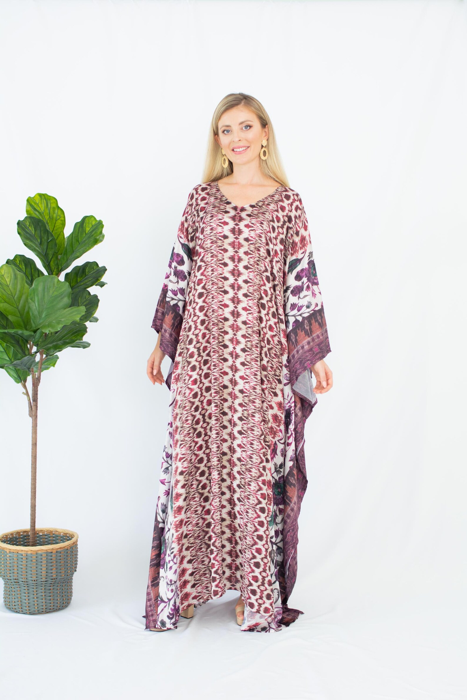 Vintage Silk Kaftan Silk Caftan Luxury Kaftan Maxi Dress | Etsy