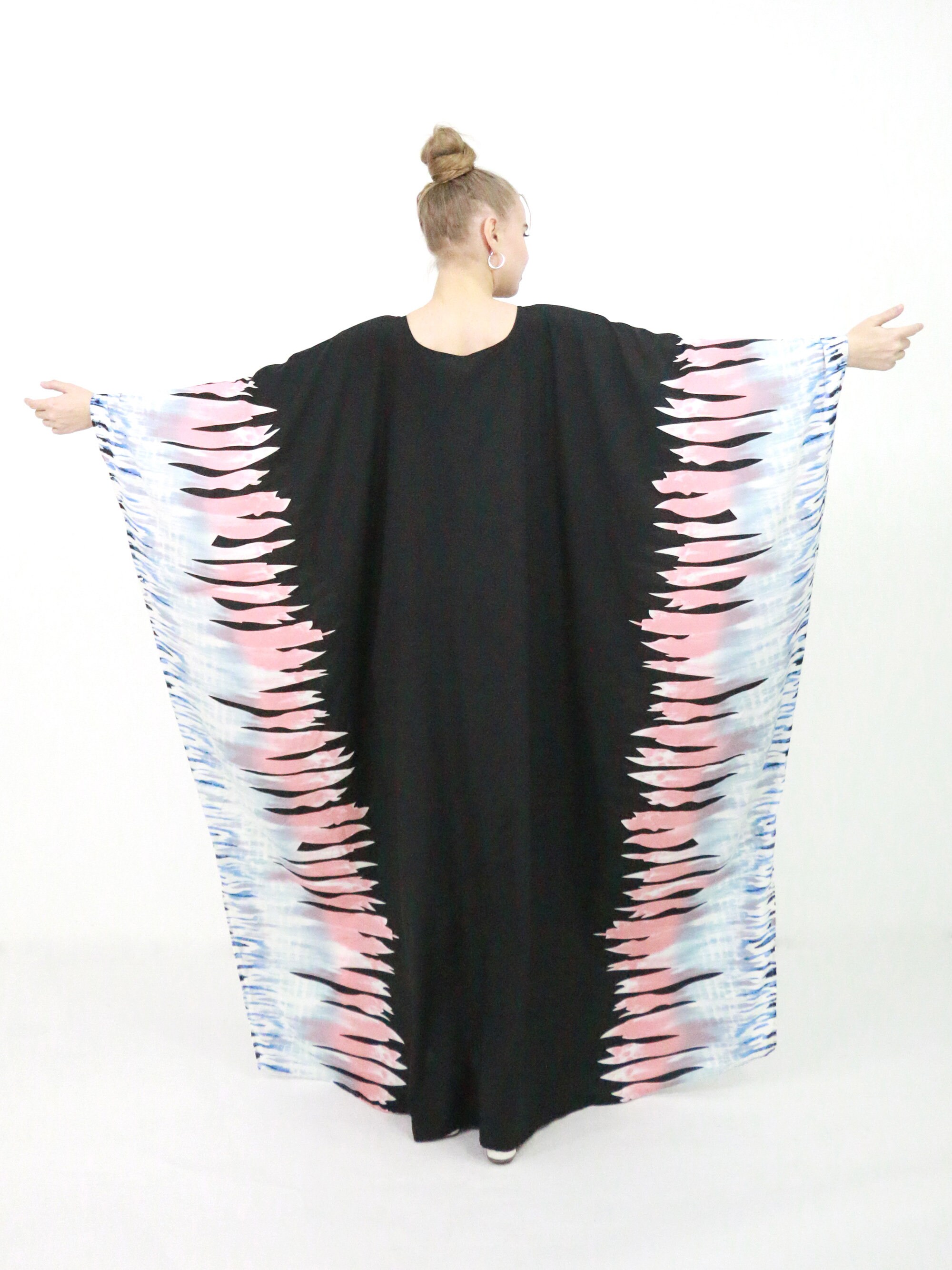 Royal Kaftan for Women Black Kaftan Loungewear Cotton Kaftan Etsy