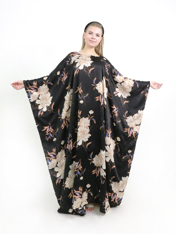black silk kaftan