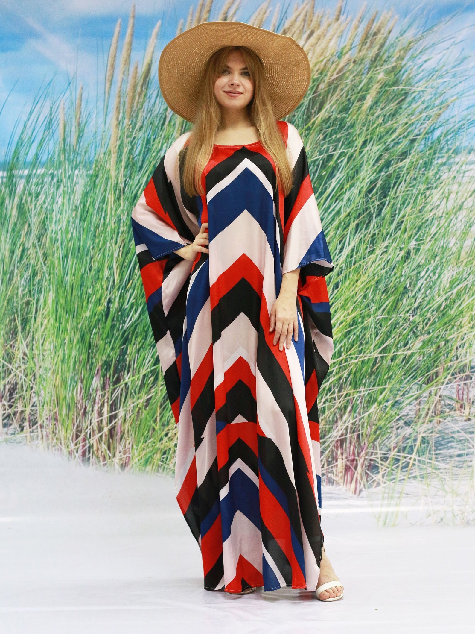 Red Silk Kaftan for Women Tall Kaftan Plus Size Summer Etsy