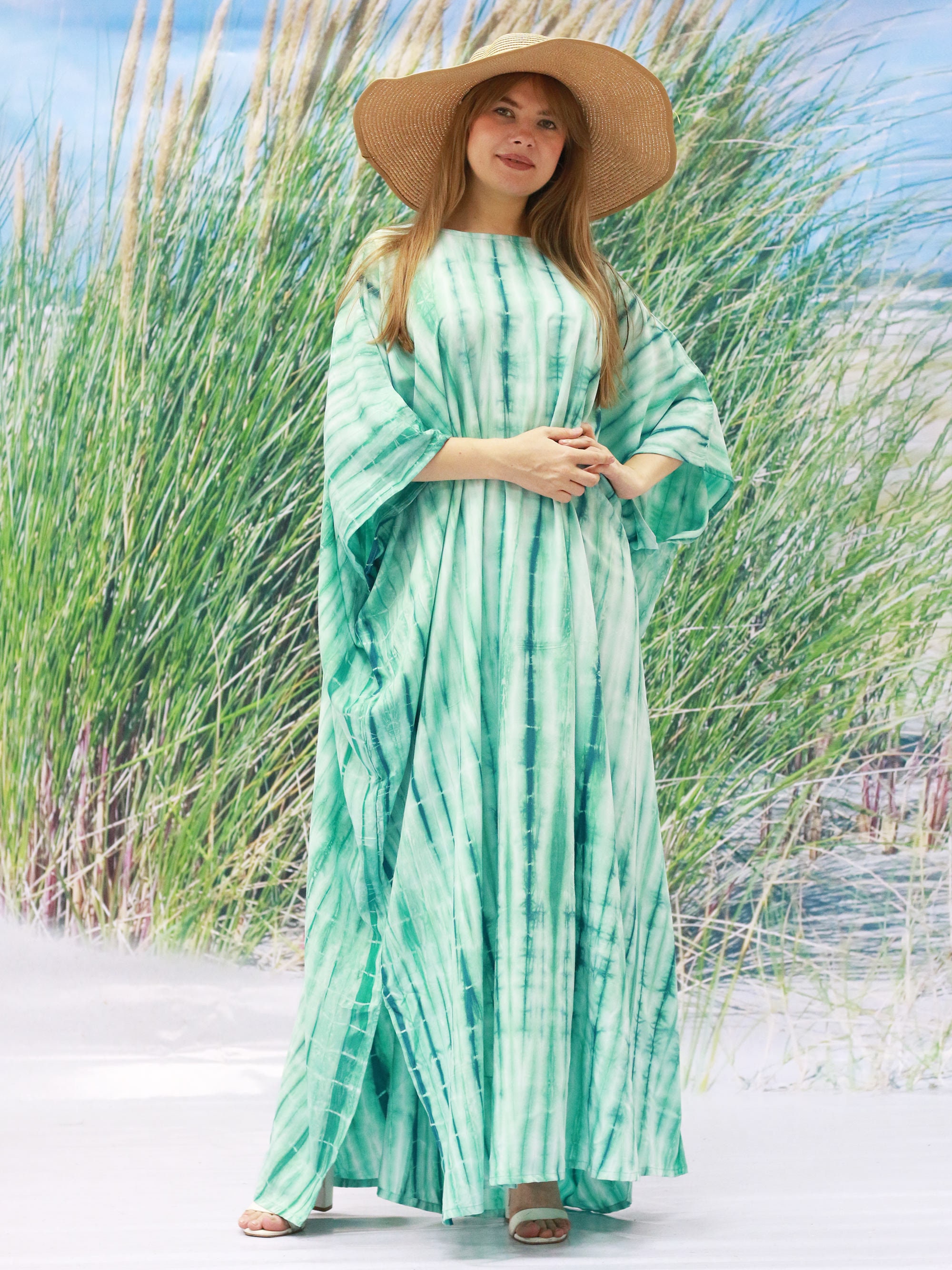 Mint Caftan Summer Mint Caftan Autumn Kaftan for Woman Etsy