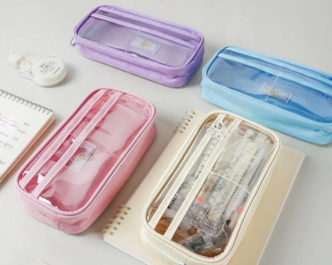 Transparent Pencil Case Clear Pencil Case Pencil Bag Clear - Etsy