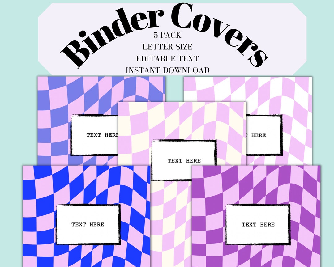 Binder Cover Printable Binder Inserts Binder Cover and - Etsy