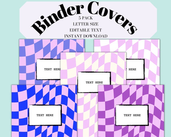 Binder Cover Printable Binder Inserts Binder Cover and - Etsy