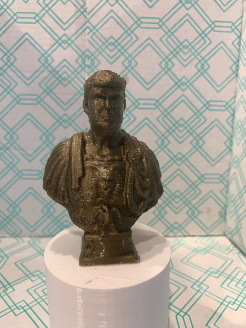 President Donald Trump Bust 3D Printed Bronze