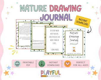 Nature Drawing Journal for Kids – Homeschool Printable (PDF)