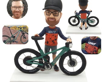 Personalisierte benutzerdefinierte Bobbleheads, individuelle 3D-Statuen, individuelle Radsport-Bobbleheads, Geburtstagsgeschenke, Jahrestagsgeschenke