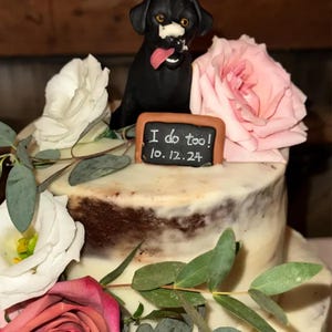 Personalized Dog Wedding Cake Topper, Pet Birthday Cake, Animal Cake, Wedding Cake Topper, Dog Wedding Cake Topper, Dog Birthday Gift