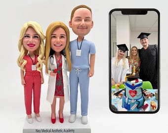 Custom bobblehead dolls, custom fishing bobblehead dolls, personalized gifts for doctors, custom gifts, birthday gifts for good friends