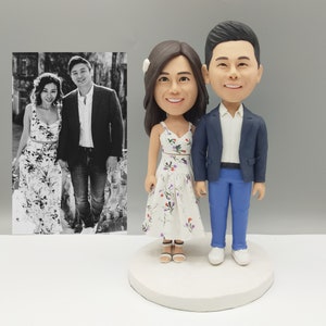 Wedding topper Cake toppers wedding bobblehead custom Cake topper wedding figurine Wedding bobble head custom wedding cake topper