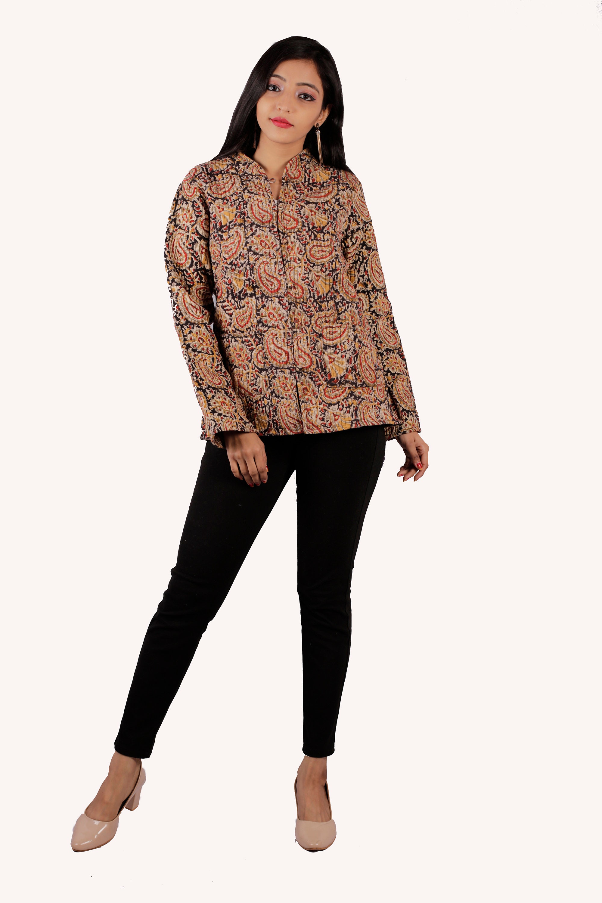 Women Kantha Quilted Jacket Reversible Coat Jacket Handmade Etsy