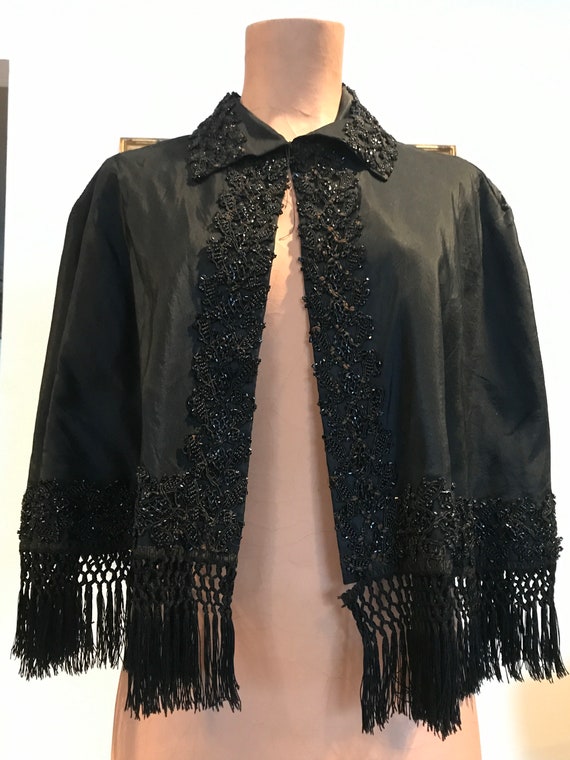 Authentic Victorian Evening Beaded Cape