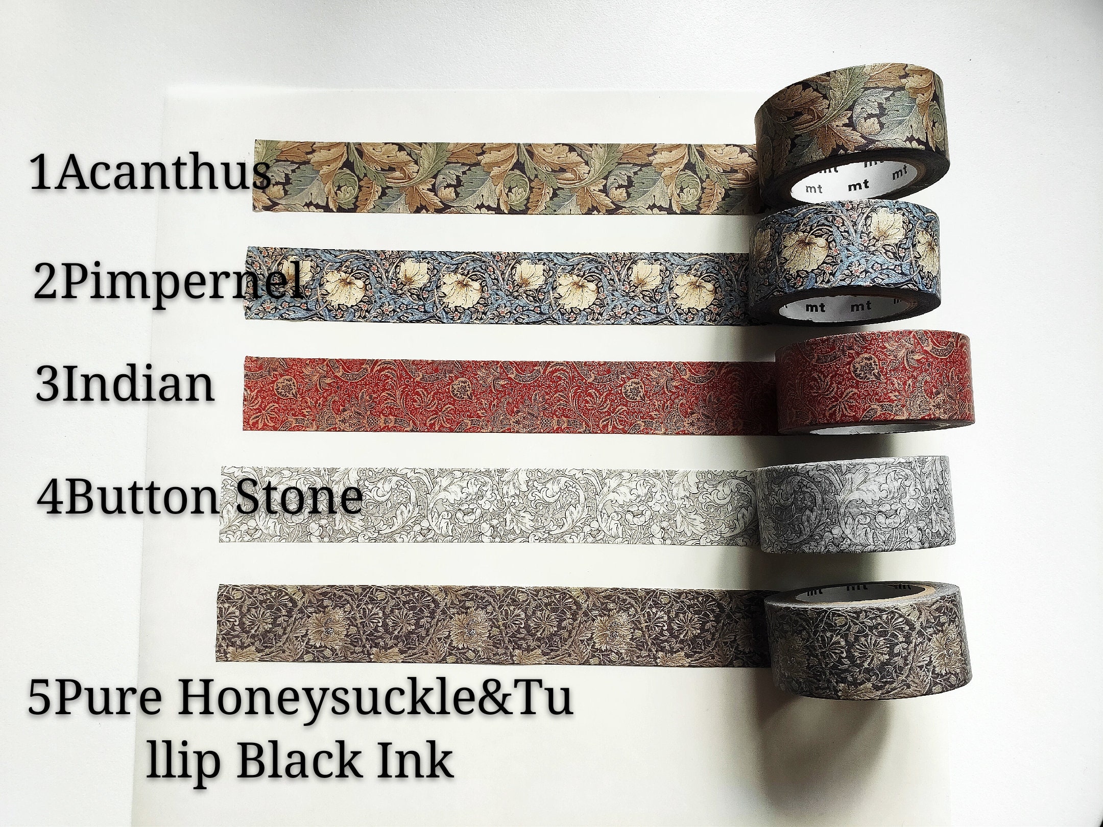 Japan MT×William Morris washi tape sample, 50cm ,not whole roll