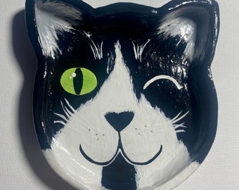 Custom Pet Cat Clay Trinket Dish