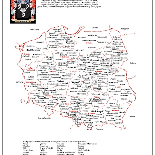 Unique Individual Genealogy Map of Poland