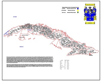 Einzigartiger individueller Ahnenplan von Kuba