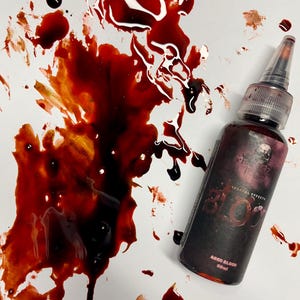 Dark Aged Blood for Halloween, SFX, Zombie, Special Effects Makeup, Medical Nursing First Aid Training, Police, Forensic FX Faux Bloody Fake