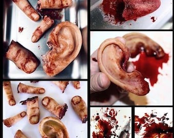 Severed Body Parts Bundle Film special effects SFX makeup halloween costume prop gag gift morbid oddities faux blood
