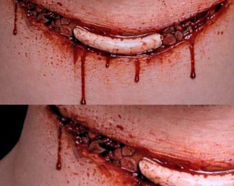 Slit Throat Silicone Prosthetic – Halloween Special Effects Zombie SFX Makeup