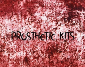 Kit de prótesis de silicona para efectos especiales de maquillaje SFX para cine, televisión, disfraz de zombi de Halloween, primeros auxilios médicos