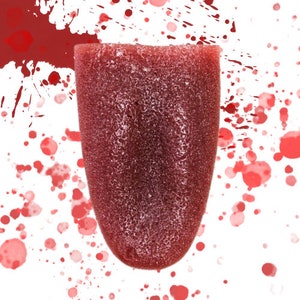 Severed Tongue Prop for Film & TV, Halloween,  Zombie Makeup, Cosplay, Special Effects (SFX), Medical Training, Forensic Training